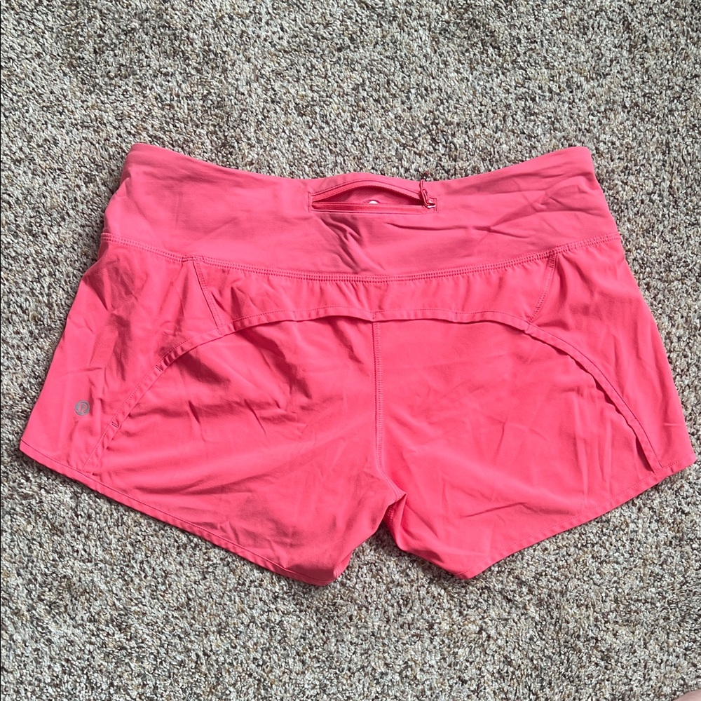 Lululemon Athletica Coral Athletic Shorts